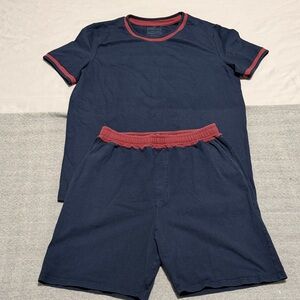 Essentials Navy and Burgundy Men Pajama Set.Brand Pinto.